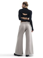 Nike Grey Sportswear Wide Leg Joggers - Image 2 of 5
