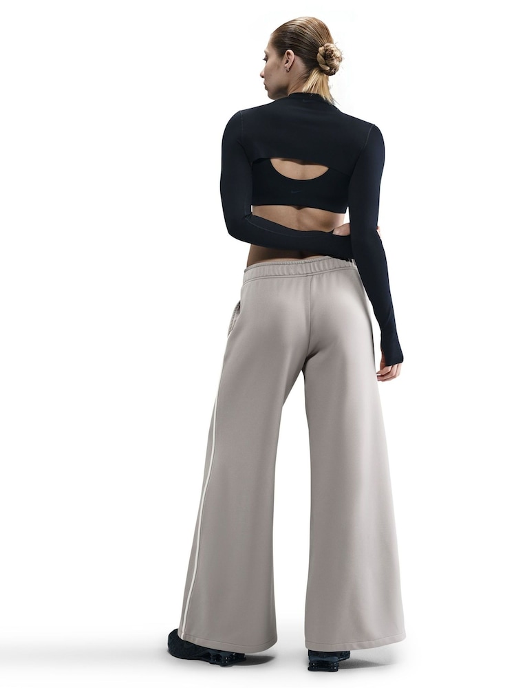 Nike Grey Sportswear Wide Leg Joggers - Image 2 of 5