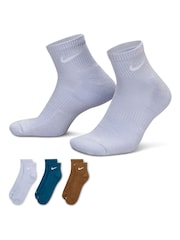 Nike Navy Everyday Plus Cushion Training No-Show Socks 3 Pairs - Image 1 of 4