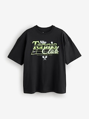 Nike Black Sportswear Oversized Graphic T-Shirt - Image 4 of 4