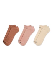 Nike Multi color Everyday Plus Cushion Training No-Show Socks (3 Pairs) - Image 2 of 4