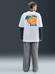 Nike White Oversized Sportswear Short Sleeve T-Shirt - Image 2 of 7