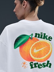 Nike White Oversized Sportswear Short Sleeve T-Shirt - Image 5 of 7