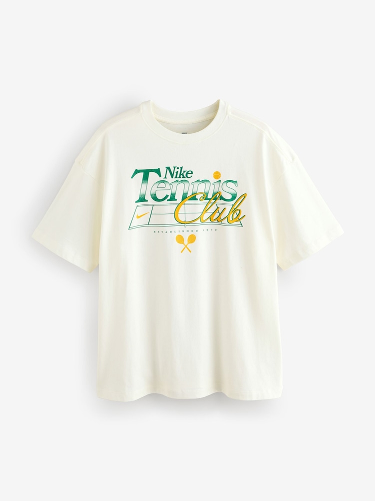 Nike White Sportswear Oversized Graphic T-Shirt - Image 1 of 1