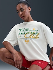 Nike White Sportswear Oversized Graphic T-Shirt - Image 3 of 6