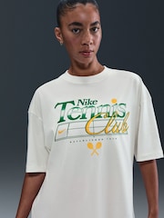 Nike White Sportswear Oversized Graphic T-Shirt - Image 4 of 6