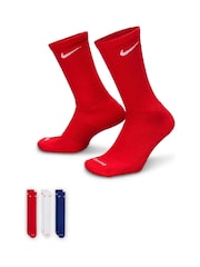 Nike Multi color Plus Everyday Cushioned Training Crew Socks - Image 1 of 4