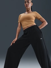 Nike Black Sportswear Wide Leg Joggers - Image 4 of 5