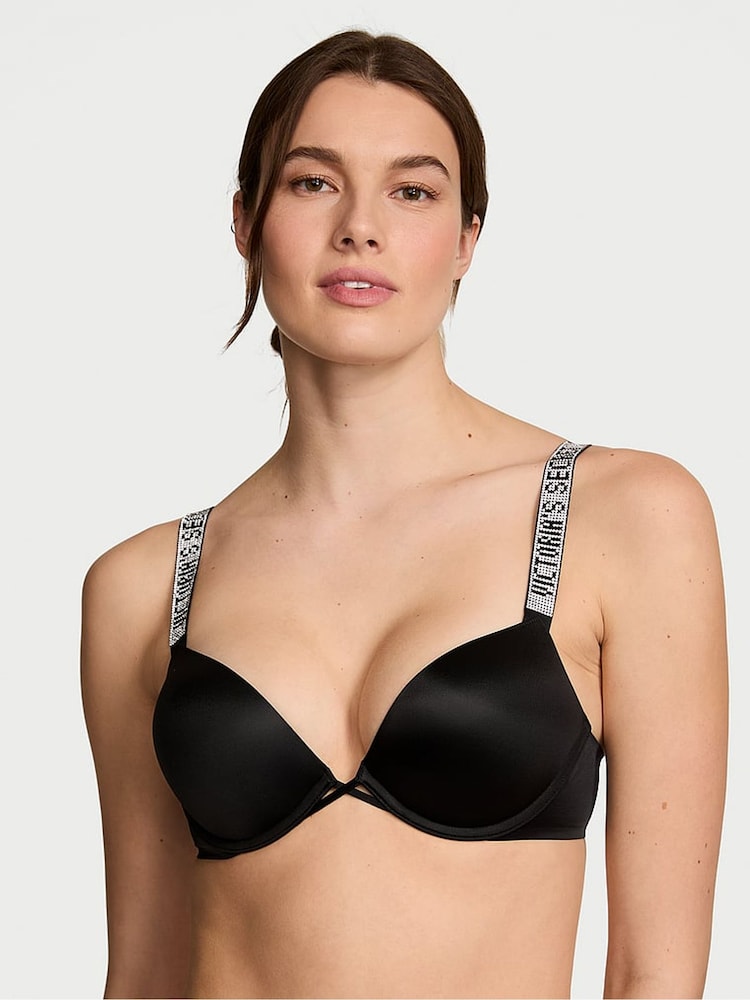 Zwart - Victoria's Secret bombshell beha met glinsterende bandjes - Image 1 of 3