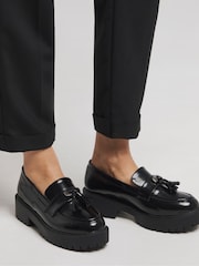 Simply Be Wide Fit Tassel Detail Chunky Loafers - Image 1 of 4