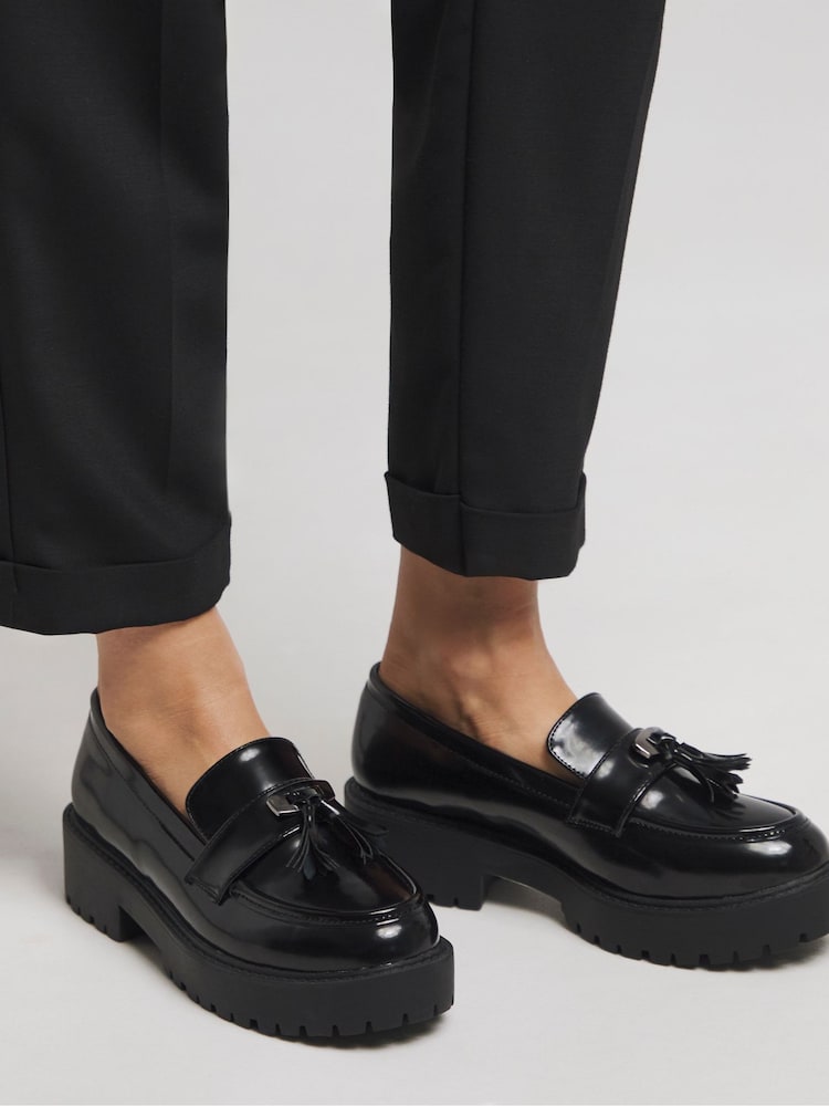 Simply Be Wide Fit Tassel Detail Chunky Loafers - Image 1 of 4