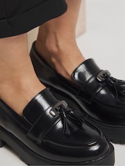 Simply Be Wide Fit Tassel Detail Chunky Loafers - Image 4 of 4