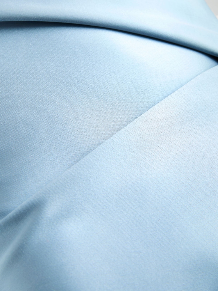 Blue Satin Pleat Clutch Bag - Image 8 of 9