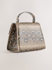 Snake Structured Top Handle Bag - Image 4 of 7