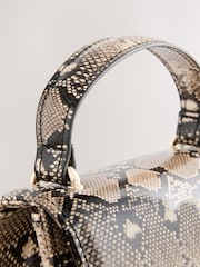 Snake Structured Top Handle Bag - Image 6 of 7