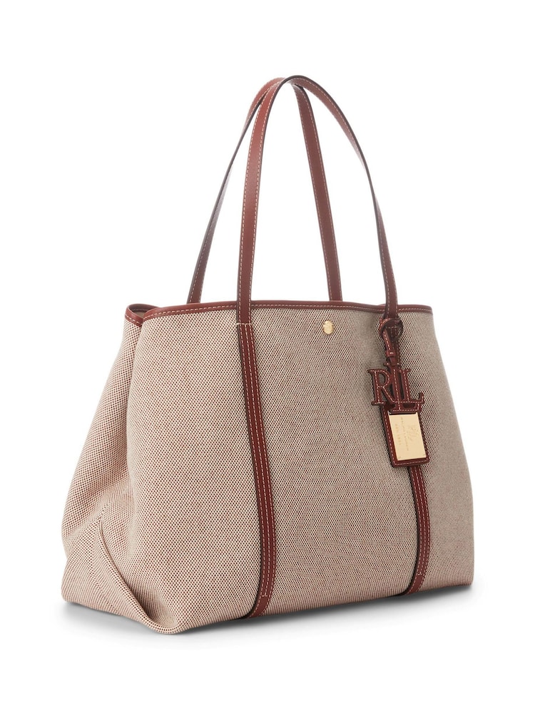 Lauren Ralph Lauren Emerie Canvas Tote Bag - Image 3 of 7