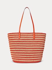 Lauren Ralph Lauren Brie Stripe Straw Tote Bag - Image 2 of 5