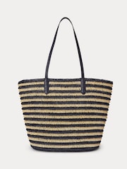 Lauren Ralph Lauren Brie Stripe Straw Tote Bag - Image 2 of 6