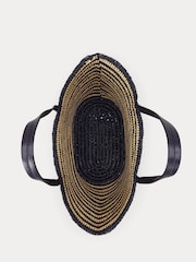 Lauren Ralph Lauren Brie Stripe Straw Tote Bag - Image 4 of 6