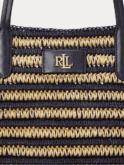 Lauren Ralph Lauren Brie Stripe Straw Tote Bag - Image 5 of 6