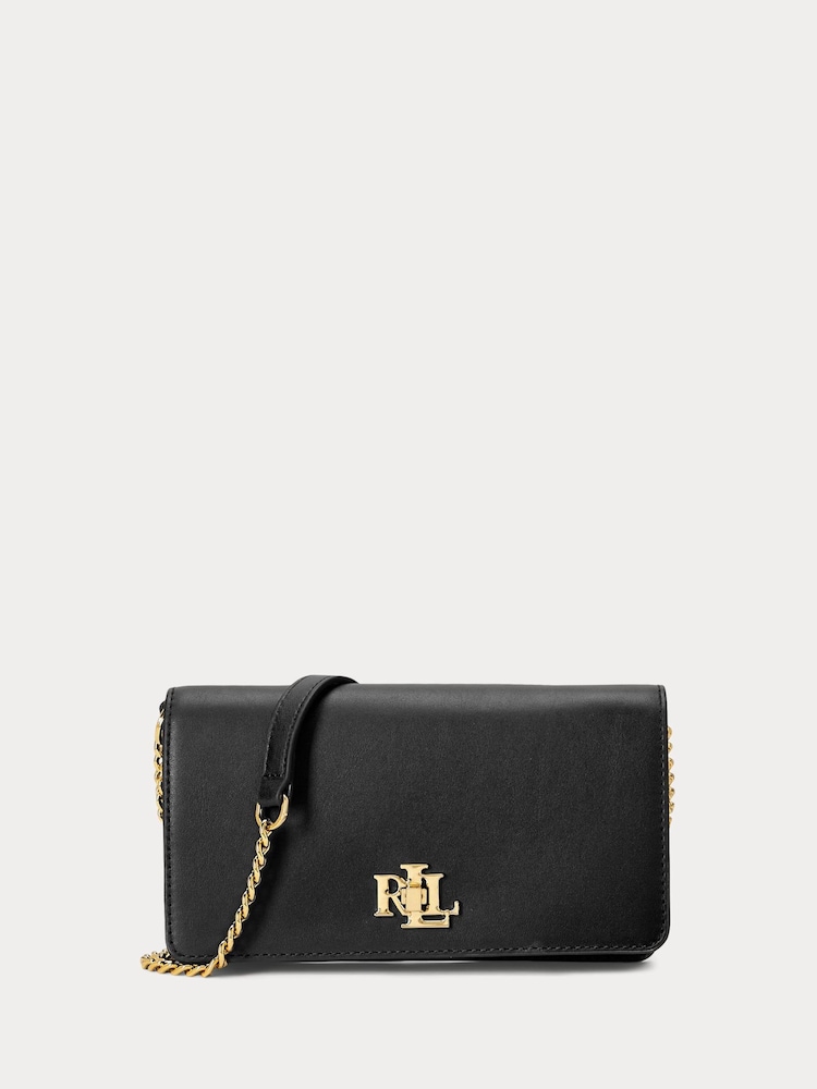 Lauren Ralph Lauren Leather Chain Crossbody Turn Lock Bag - Image 1 of 6