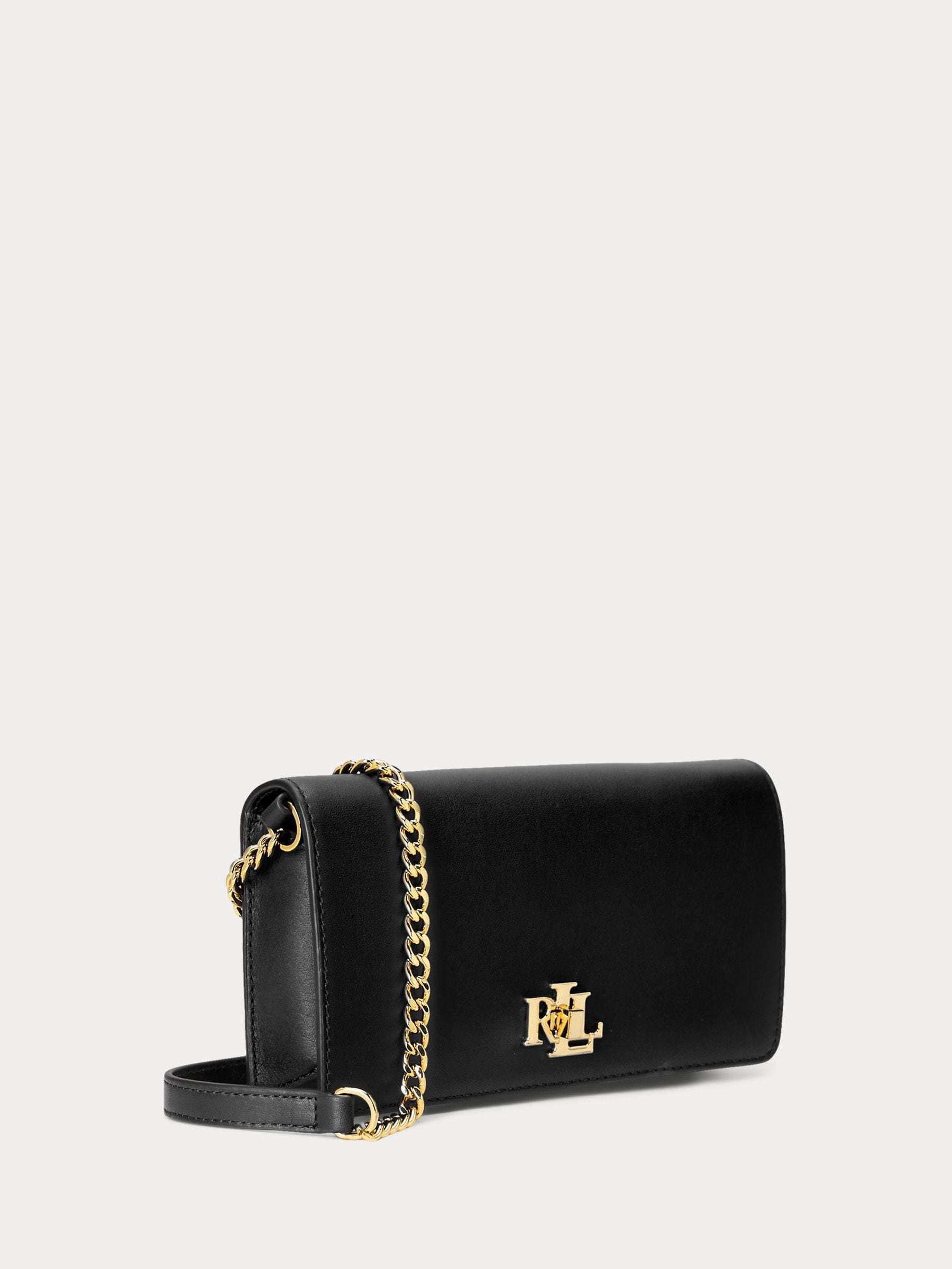 Buy Lauren Ralph Lauren Black Turn-Lock Tech Case Leather Cross