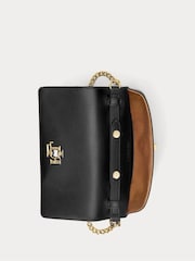 Lauren Ralph Lauren Leather Chain Crossbody Turn Lock Bag - Image 4 of 6
