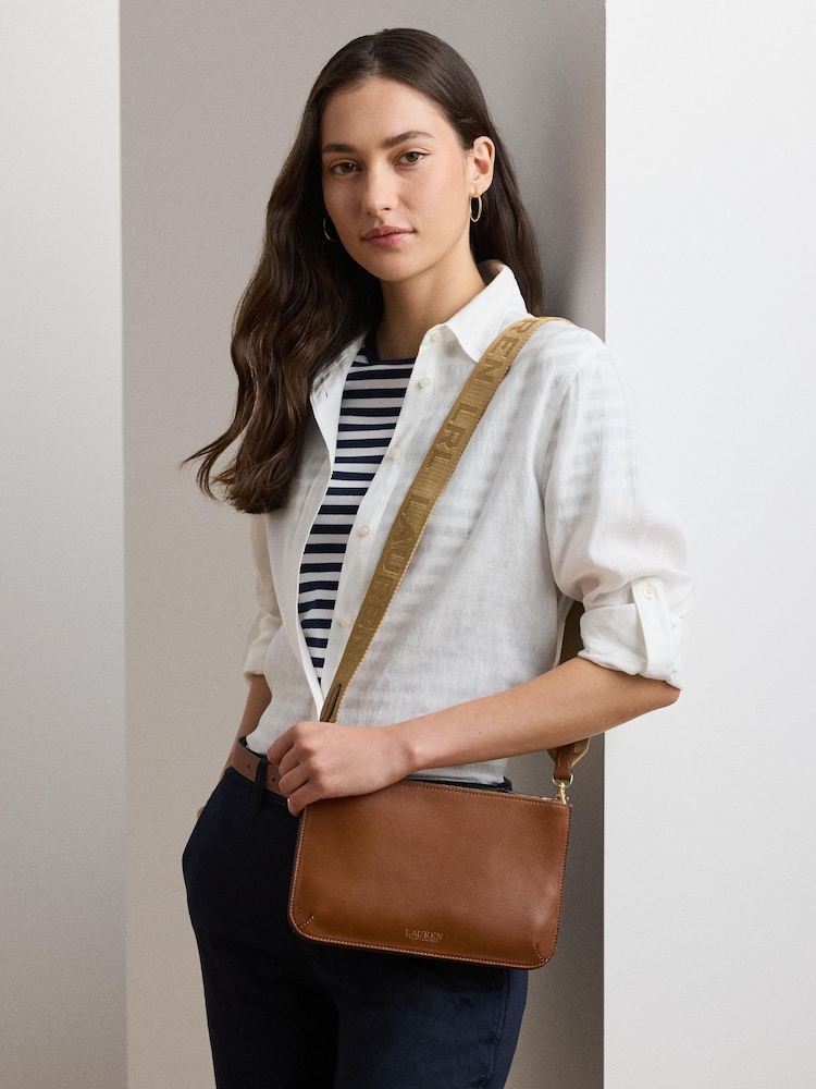 Lauren Ralph Lauren Landyn Leather Crossbody Bag - Image 7 of 7