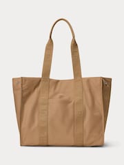 Khakigrün - Lauren Ralph Lauren – Stevie – Tote-Bag aus Nylon mit Logo auf dem Griff - Bild 1 von 4