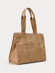 Khakigrün - Lauren Ralph Lauren – Stevie – Tote-Bag aus Nylon mit Logo auf dem Griff - Bild 2 von 4