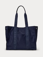 Marineblau - Lauren Ralph Lauren – Stevie – Tote-Bag aus Nylon mit Logo auf dem Griff - Bild 3 von 7