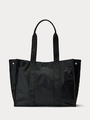 Schwarz - Lauren Ralph Lauren – Stevie – Tote-Bag aus Nylon mit Logo auf dem Griff - Bild 1 von 6