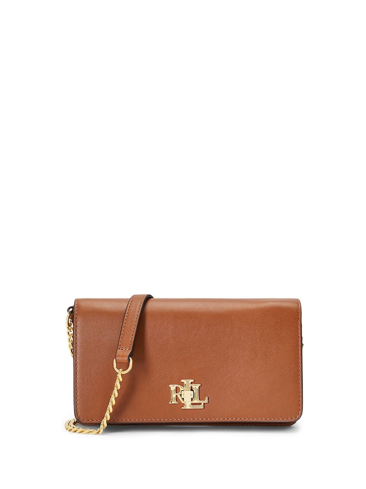 Lauren Ralph Lauren Leather Chain Crossbody Turn Lock Bag - Image 1 of 6