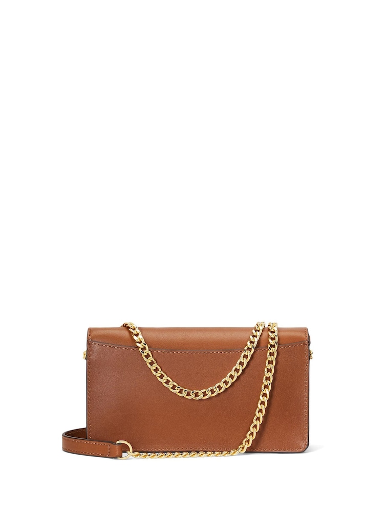 Lauren Ralph Lauren Leather Chain Crossbody Turn Lock Bag - Image 2 of 6