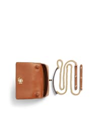Lauren Ralph Lauren Leather Chain Crossbody Turn Lock Bag - Image 4 of 6