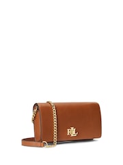 Lauren Ralph Lauren Leather Chain Crossbody Turn Lock Bag - Image 5 of 6