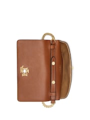 Lauren Ralph Lauren Leather Chain Crossbody Turn Lock Bag - Image 6 of 6