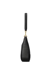 Lauren Ralph Lauren Danni Crosshatch Leather Shoulder Bag - Image 3 of 8