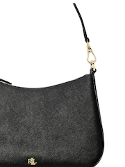 Lauren Ralph Lauren Danni Crosshatch Leather Shoulder Bag - Image 6 of 8