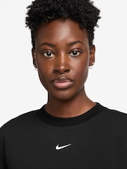 Nike Black Pro Dri-FIT French Terry Crew Neck Sweatshirt - Image 3 of 3