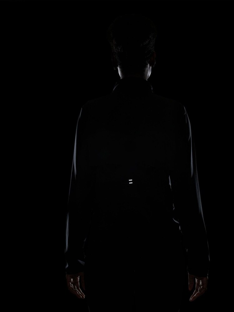 Nike Black Tempo Dri-FIT Running Jacket - Image 2 of 4 Nike Black Tempo Dri-FIT Running Jacket - Image 2 of 4