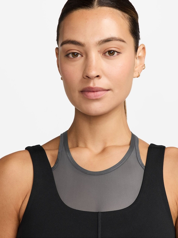 Nike Black One Fitted Dri-FIT Cropped Short Sleeve Top - Image 3 of 3