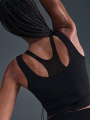 Nike Black One Fitted Dri-FIT Cropped Short Sleeve Top - Image 5 of 5