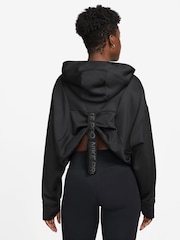 Nike Black Pro Therma-FIT Fleece Hoodie - Image 3 of 8