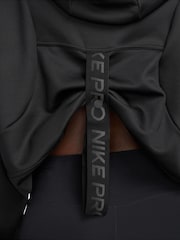 Nike Black Pro Therma-FIT Fleece Hoodie - Image 4 of 8