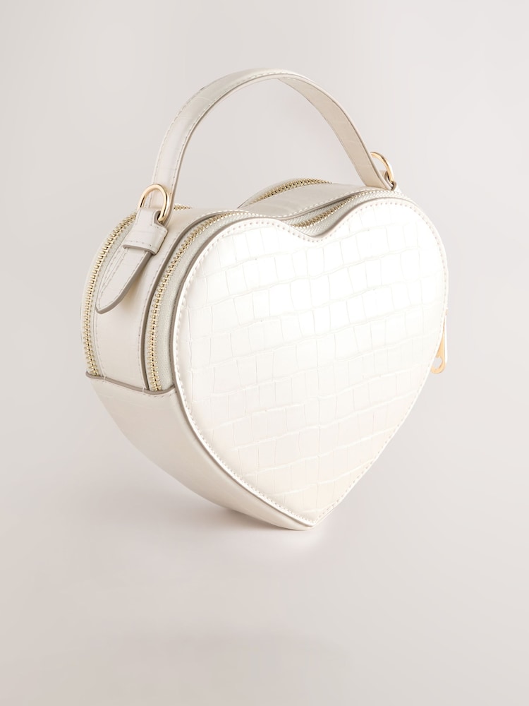 Bone Heart Shaped Cross-Body Bag - Image 2 of 9