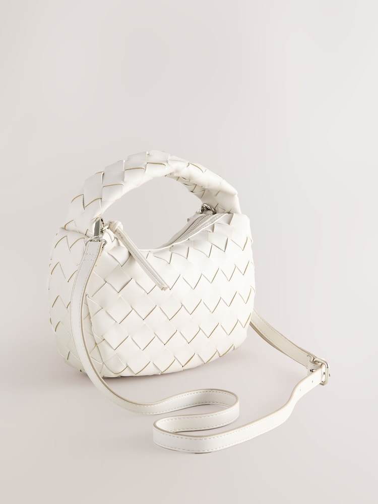 Bone Raffia Effect Hand Held Bag - Image 1 of 1