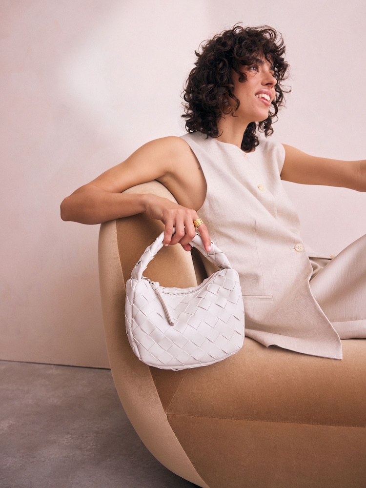 Hueso - Raffia Effect Hand Held Bag - Imagen 7 de 7 Hueso - Raffia Effect Hand Held Bag - Imagen 7 de 7