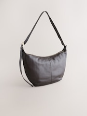 Chocolate marrom - Bolsa tiracolo de couro - Imagem 5 de 9