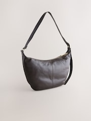Chocolate marrom - Bolsa tiracolo de couro - Imagem 7 de 9